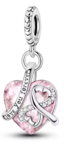 Love You Forever Heart Charm