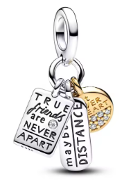 Distance & Heart Friendship Charm
