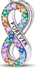 Rainbow Infinity “FOREVER” Charm